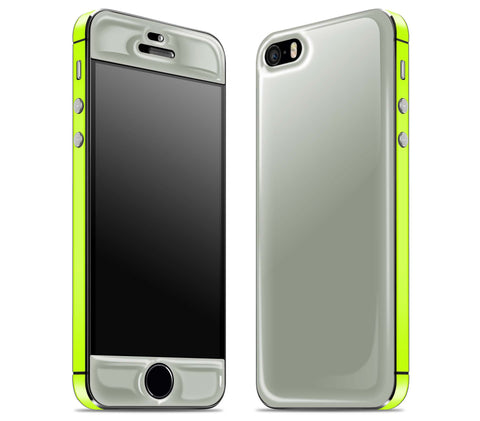 Steel Ash / Neon Yellow <br>iPhone 5s - Glow Gel Combo