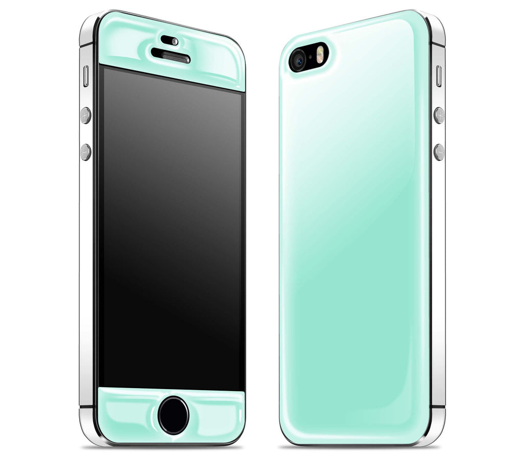 Mint / White <br>iPhone 5s - Glow Gel Combo