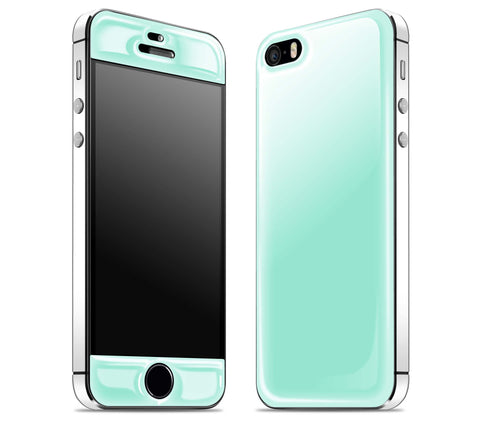 Mint / White <br>iPhone 5s - Glow Gel Combo