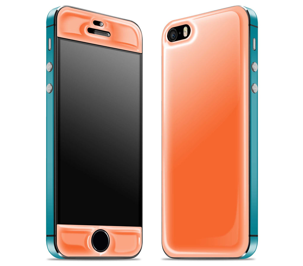 Tangerine / Teal <br>iPhone 5s - Glow Gel Combo