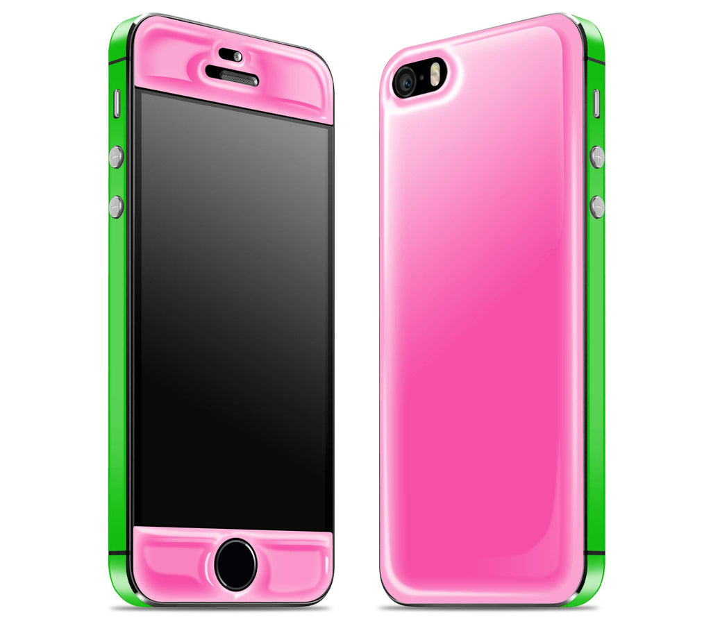 Cotton Candy / Green <br>iPhone 5s - Glow Gel Combo