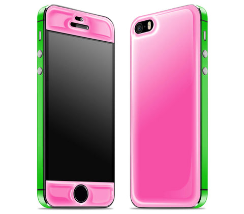 Cotton Candy / Green <br>iPhone 5s - Glow Gel Combo