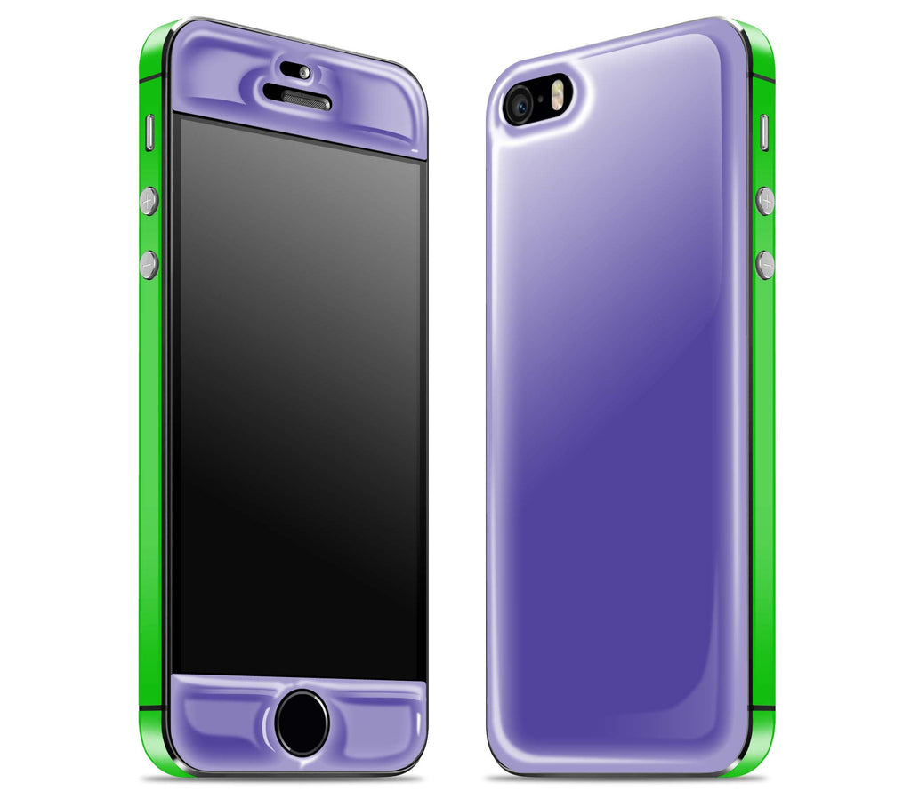 Purple / Green <br>iPhone 5s - Glow Gel Combo