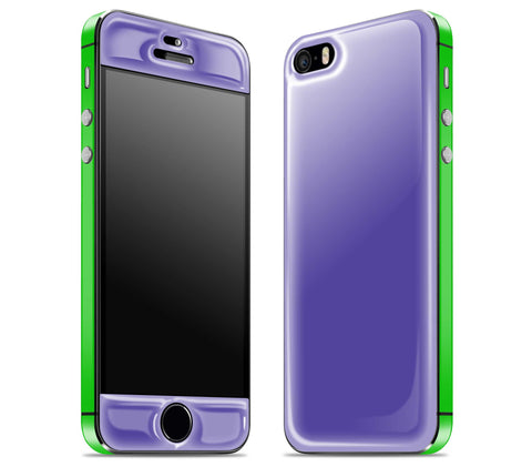 Purple / Green <br>iPhone 5s - Glow Gel Combo