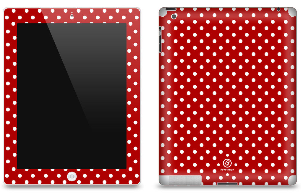 Red Polka Dot <br>Matte Skin - iPad 2 & 3