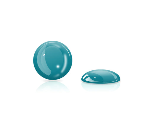 Teal Gel Button <br>All iPhones, iPods, iPads
