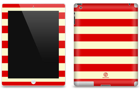 Red Striped <br>Matte Skin - iPad 2 & 3